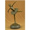 Image 1 : Tall Classical Dancer Ballerina Signed Bronze Sculpture Figure Art Deco Figure