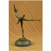 Image 2 : Tall Classical Dancer Ballerina Signed Bronze Sculpture Figure Art Deco Figure
