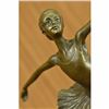 Image 5 : Tall Classical Dancer Ballerina Signed Bronze Sculpture Figure Art Deco Figure