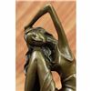 Image 4 : Signed Original Patoue French artist Sitting Woman Bronze Sculpture Statue Decor