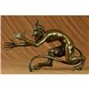 Image 1 : Extra Large Satyr Diablo Faun Erotic Vienna Austria Art Bronze Sculpture Statue