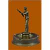Image 2 : Hand Made Real 100% Hunter with Gun Ashtray Bronze Sculpture Figurine Decoration
