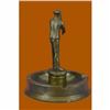 Image 3 : Hand Made Real 100% Hunter with Gun Ashtray Bronze Sculpture Figurine Decoration