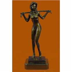 Hot Cast Erotic Art Sexual Bronze Sculpture by German Artist Preiss Figurine Art