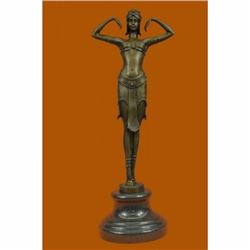 EXOTIC DANCER CHIPARUS BRONZE STATUE ART DECO NOUVEAU HOT CAST SCULPTURE FIGURE