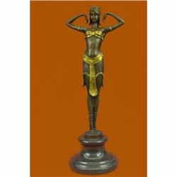 Art Nouveau Collector Collectible Semi Nude Dancer By Chiparus Bronze Sculpture