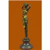 Image 2 : Art Nouveau Collector Collectible Semi Nude Dancer By Chiparus Bronze Sculpture