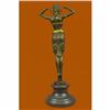 Image 3 : Art Nouveau Collector Collectible Semi Nude Dancer By Chiparus Bronze Sculpture