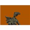 Image 5 : Real Bronze Metal Stone Statue Classical Victorian Woman Lady Feather Sculpture
