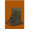 Image 3 : Signed Moreau French Artist Baby Angel Bookend Book end Bronze Sculpture