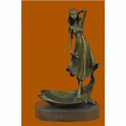 Venus Under the Moon by French artist Moreau Bronze Sculpture Figurine Figure
