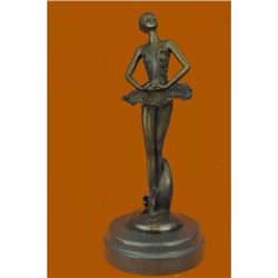 Signed Milo Balanced Ballerina Large Statue Figurine Bronze Sculpture Deal Gift