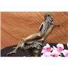 Image 4 : Signed ART DECO Rare Bronze Roaring c.1920s Nude Lady