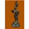 Image 2 : Signed Original Beauty Kassin Candle Holder Candelabra Bronze Sculpture Figure