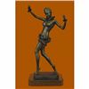 Image 1 : Hand Made by Lost Wax Semi Nude Chiparus Dancer Bronze Sculpture Figurine Decor