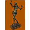 Image 2 : Hand Made by Lost Wax Semi Nude Chiparus Dancer Bronze Sculpture Figurine Decor