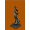 Image 2 : Hand Made Greek Mythology Athena Female Warrior with Sword Bronze Sculpture Gift