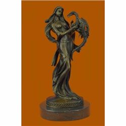 Winged Serpent Snake Dragon Fantasy Gargoyle Monster Bronze Statue Sculpture Art