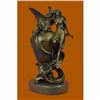 Image 1 : Signed Original Hot Cast Kassin Semi Nude Nymph Floating Bronze Sculpture Statue