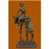 Image 1 : Signed Original Italian Artist Genius Aldo Vitaleh Sexy Temptress Bronze Statue