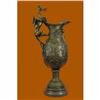 Image 1 : Rare and finely crafted large bronze vase w sculpted Imperial Royal claw dragon