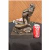 Image 2 : Large Signed Original Aldo Vitaleh Abstract Nude Female Bronze Marble Sculpture