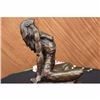Image 4 : Large Signed Original Aldo Vitaleh Abstract Nude Female Bronze Marble Sculpture