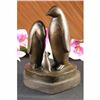 Image 1 : Penguin Trio Bronze by Milo Sculpture Figurine Abstract