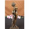 Image 4 : ART NOUVEAU NUDE WOMAN AWAKENING BRONZE SCULPTURE DECO