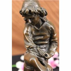 BEAUTIFUL ART NOUVEAU SOLID BRONZE NUDE BY DALOU STATUE