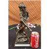 Image 2 : BEAUTIFUL ART NOUVEAU SOLID BRONZE NUDE BY DALOU STATUE