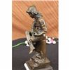 Image 3 : BEAUTIFUL ART NOUVEAU SOLID BRONZE NUDE BY DALOU STATUE