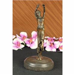 Art Deco 10 Tall Dancer Signed Chiparus Bronze Sculpture Statue Figure