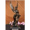 Image 1 : Signed Becquerel Nude Angel Bronze Sculpture Statue