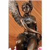 Image 2 : Signed Becquerel Nude Angel Bronze Sculpture Statue