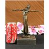 Image 2 : Art Deco 9 Tall Dancer Signed Chiparus Bronze Sculpture Figure