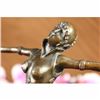 Image 5 : Art Deco 9 Tall Dancer Signed Chiparus Bronze Sculpture Figure