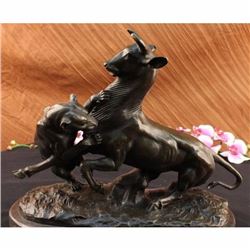 Signed Gardet Panther Attacking Giselle Bronze Marble Sculpture Statue