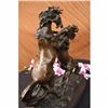 Image 3 : Elegant Equestrian Art Two Horses Loving Playing Bronze Marble Statue Sculpture