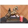 Image 2 : 15 French bronze eximous monkey sit horse statue Deco