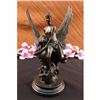 Image 1 : Signed Original Milo An Angel Rescuing Woman Bronze Sculpture Marble Statue