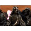Image 3 : Bronze Famous Religeous THE LAST SUPPER Sculpture Marble Base Figurine