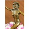 Image 5 : ORIGINAL CLASSIC PIN UP GIRL BRONZE SCULPTURE NUDE STATUE FIGURINE EROTIC