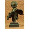 Image 3 : Extra Large Black African Clarinet Player Bronze Sculpture Hot Cast Decor Figure