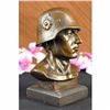 Image 5 : Sign Original Fisher Unknown German Soldier Army Bronze Marble Sculpture