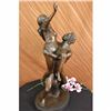 Image 3 : Signed Extra Large two Skilled Dance Partners Bronze Marble Sculpture
