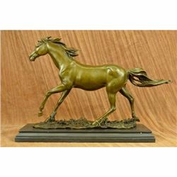 Thoroughbred Horse Lover Gift Equestrian Art Bronze Statue Sculpture Collector