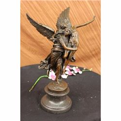 Signed Mercie Messenger of God Protector of Life Bronze Sculpture Angel