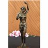 Image 1 : Signed Original Vitaleh Exotic Stripper Nude Bronze Art Deco Sculpture Statue
