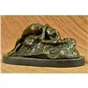 Image 4 : Signed Original Abstract Nude Female on Rock Bronze Sculpture Marble Statue Gift